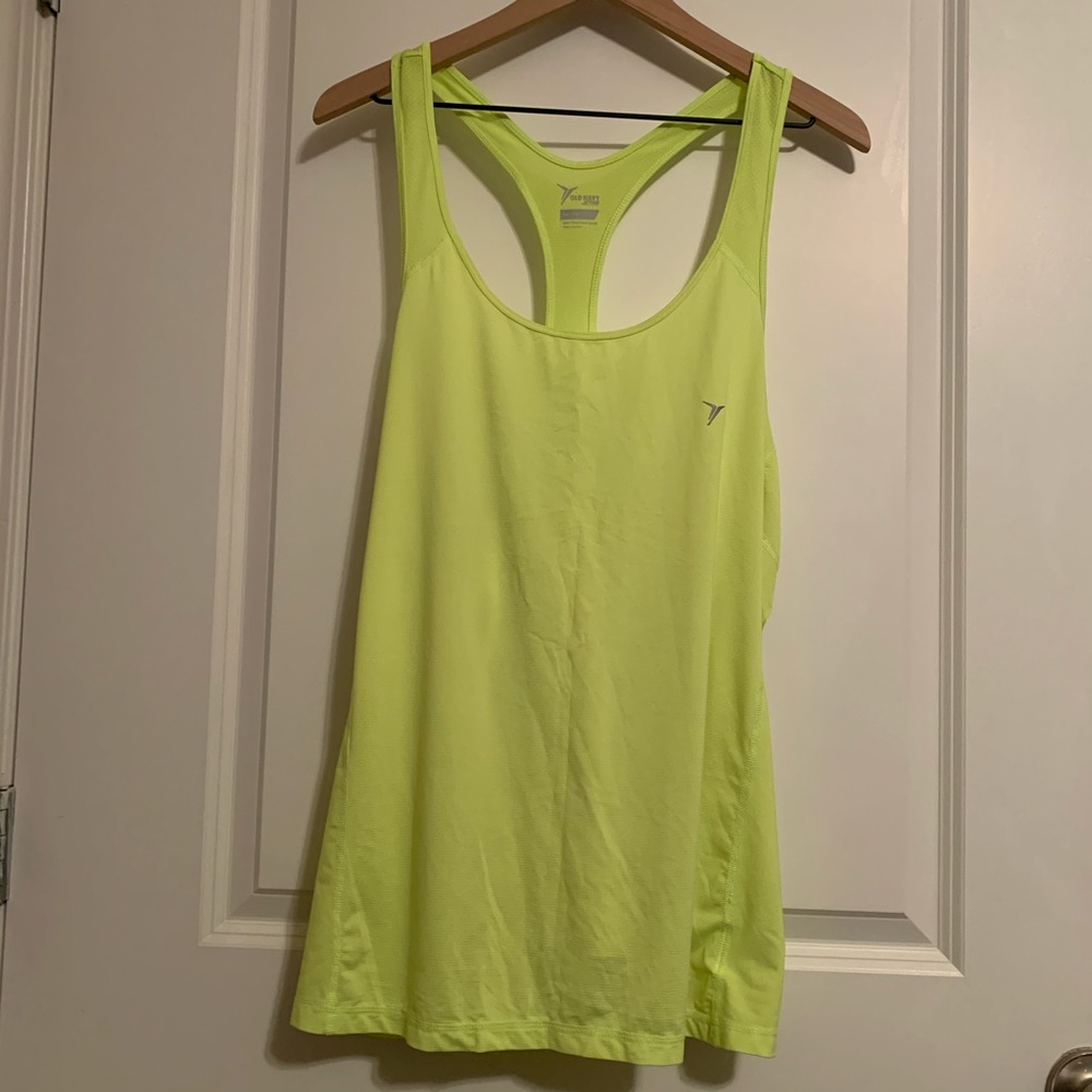 neon racerback tank